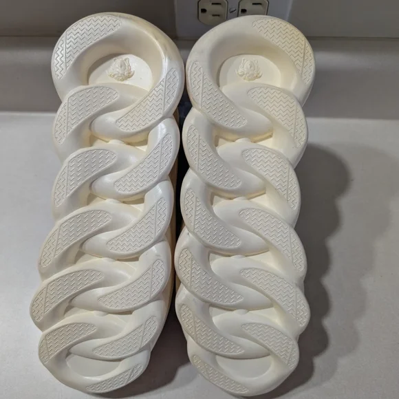 NWT Versace Chain Reaction Sneakers - Burgundy and Orange - Picture 3 of 13